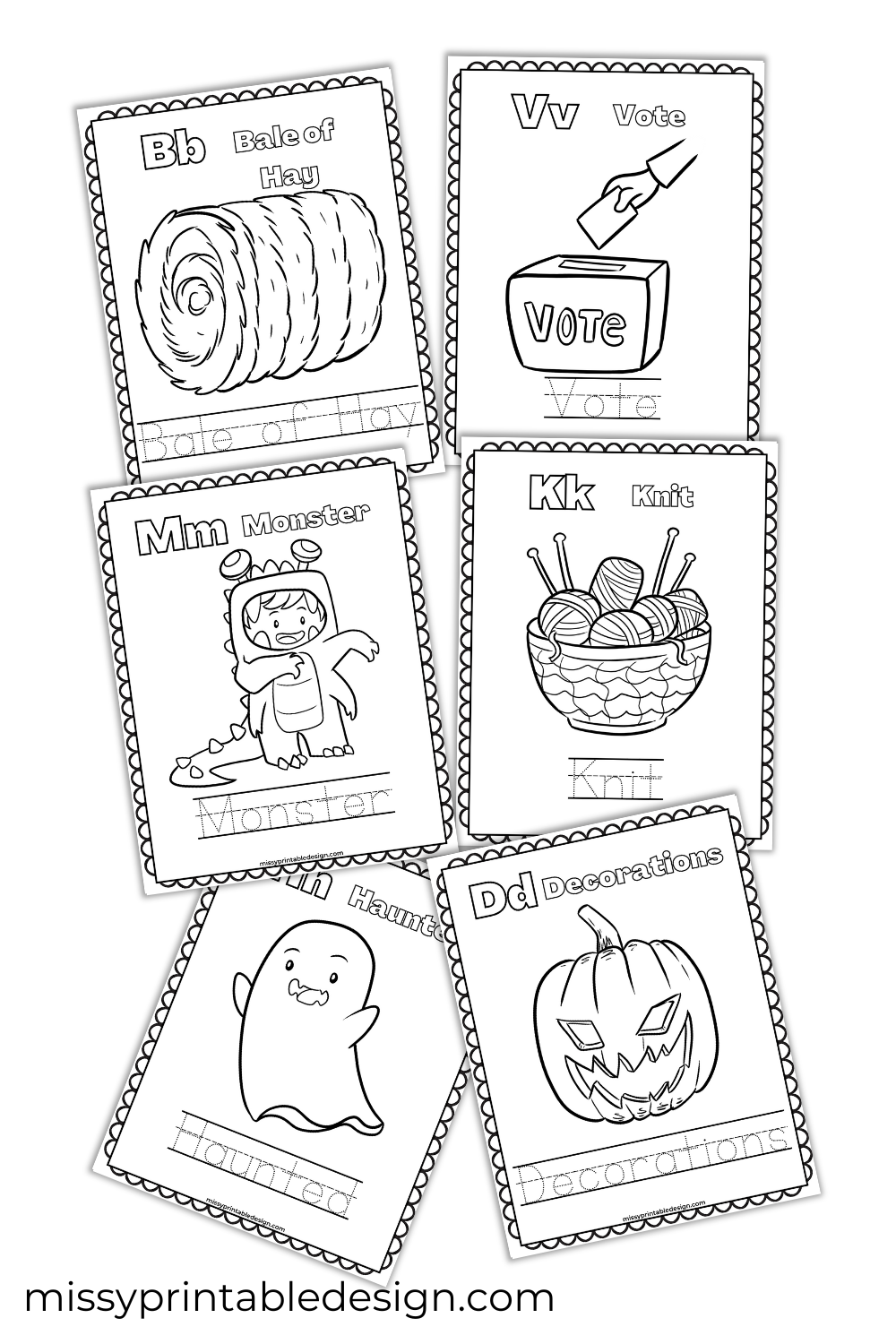 Fall Tracing Book Printable
