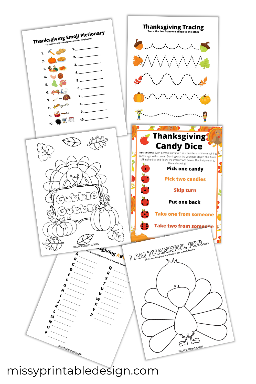 Thanksgiving Activity Pack for Kids
