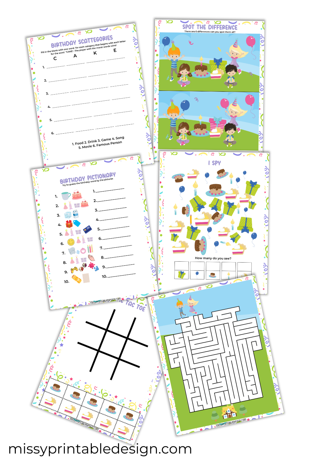 Birthday Activity Pack