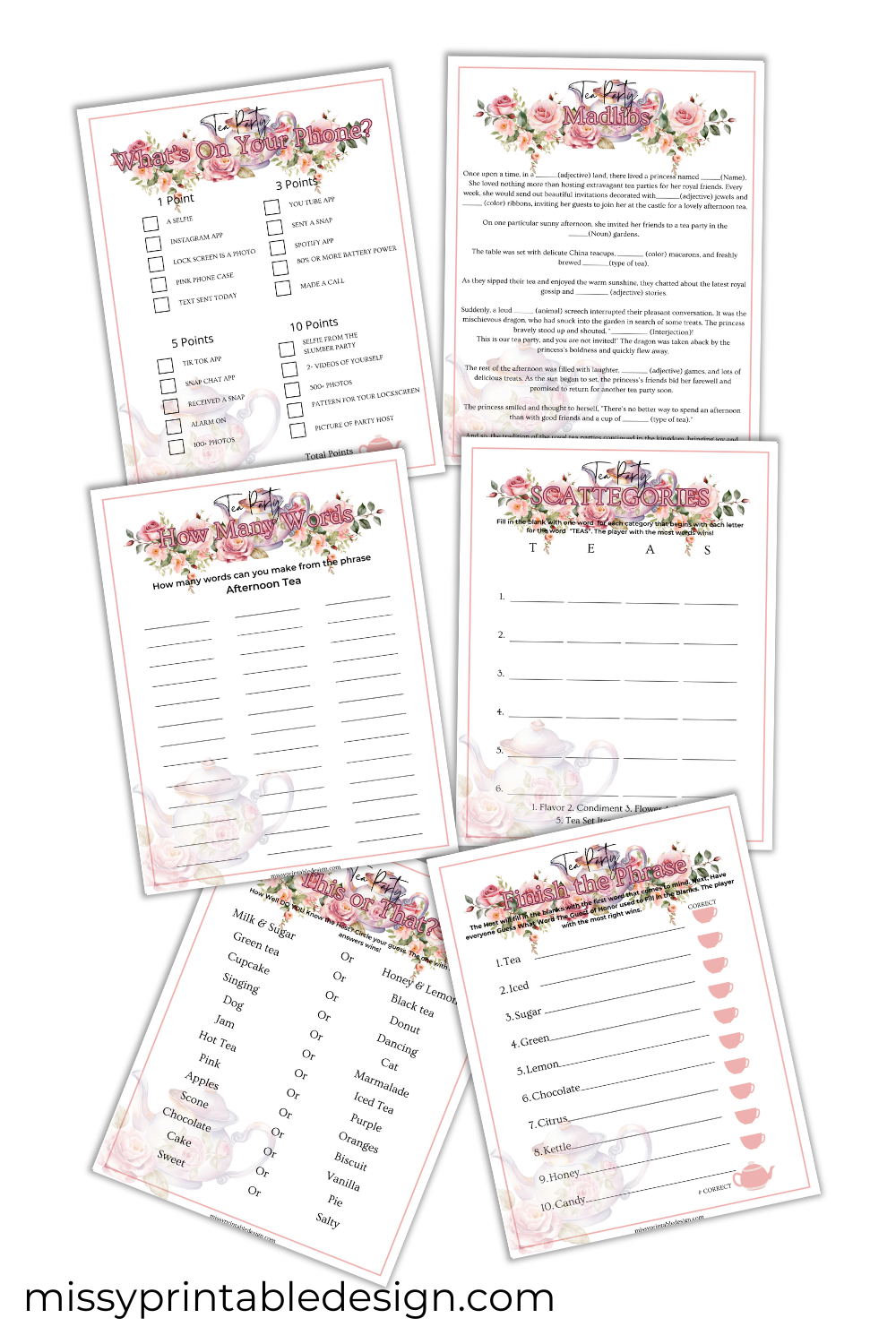 Tea Party Games For Adults