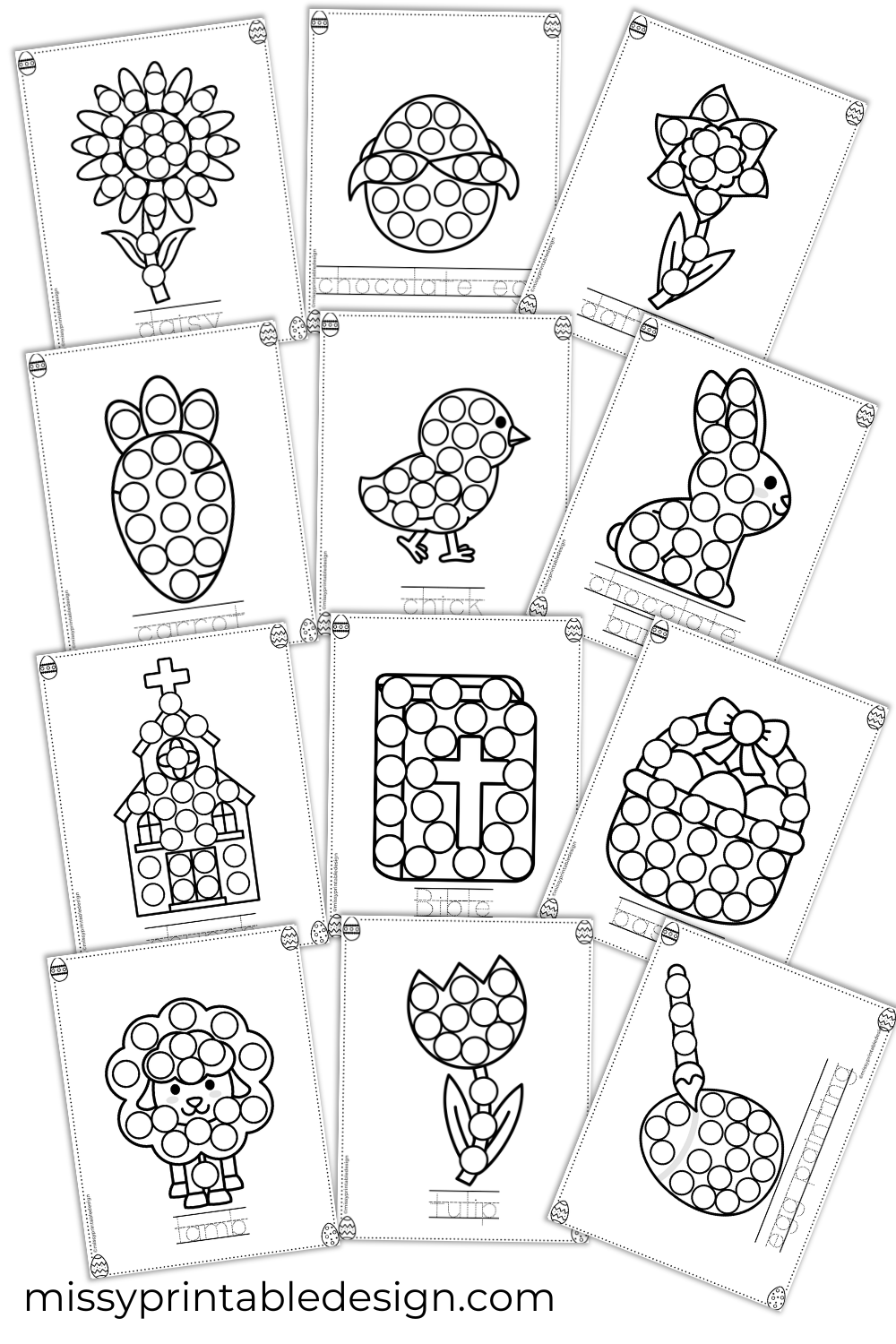 Easter Dot Marker Printables