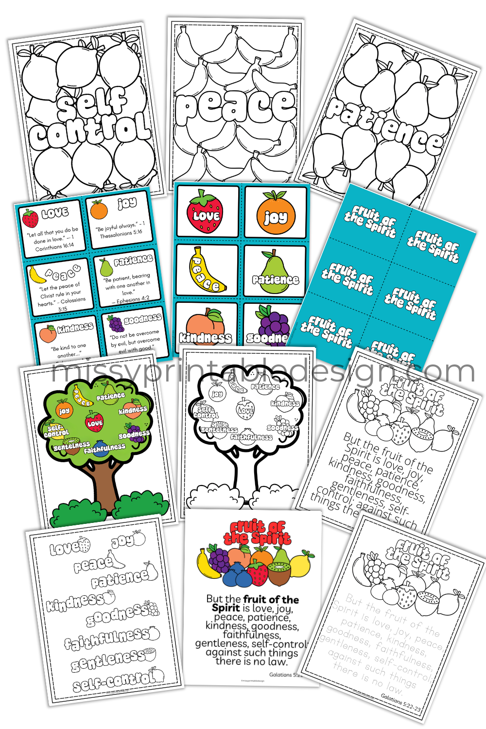 Fruit of the Spirit Worksheets