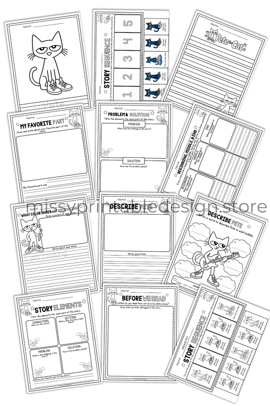 Pete the Cat Worksheets