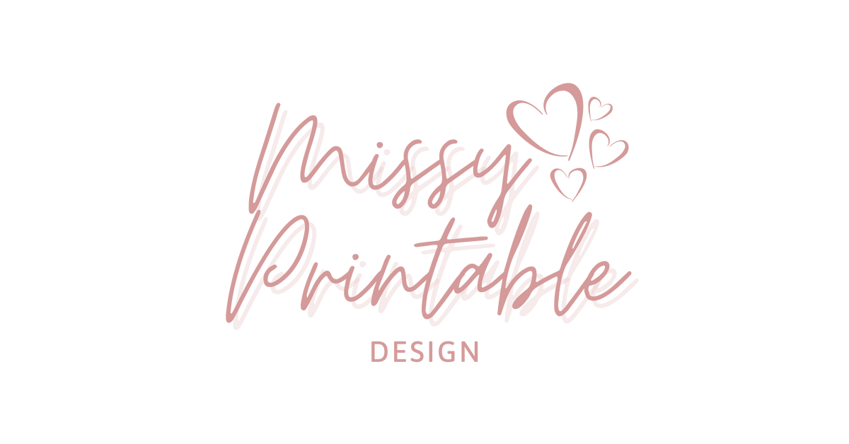 Missy Lettering Missy Printable Design- Digital coloring pages, planners, stationery ...