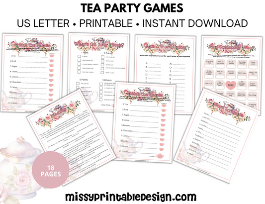 Tea Party Games For Adults