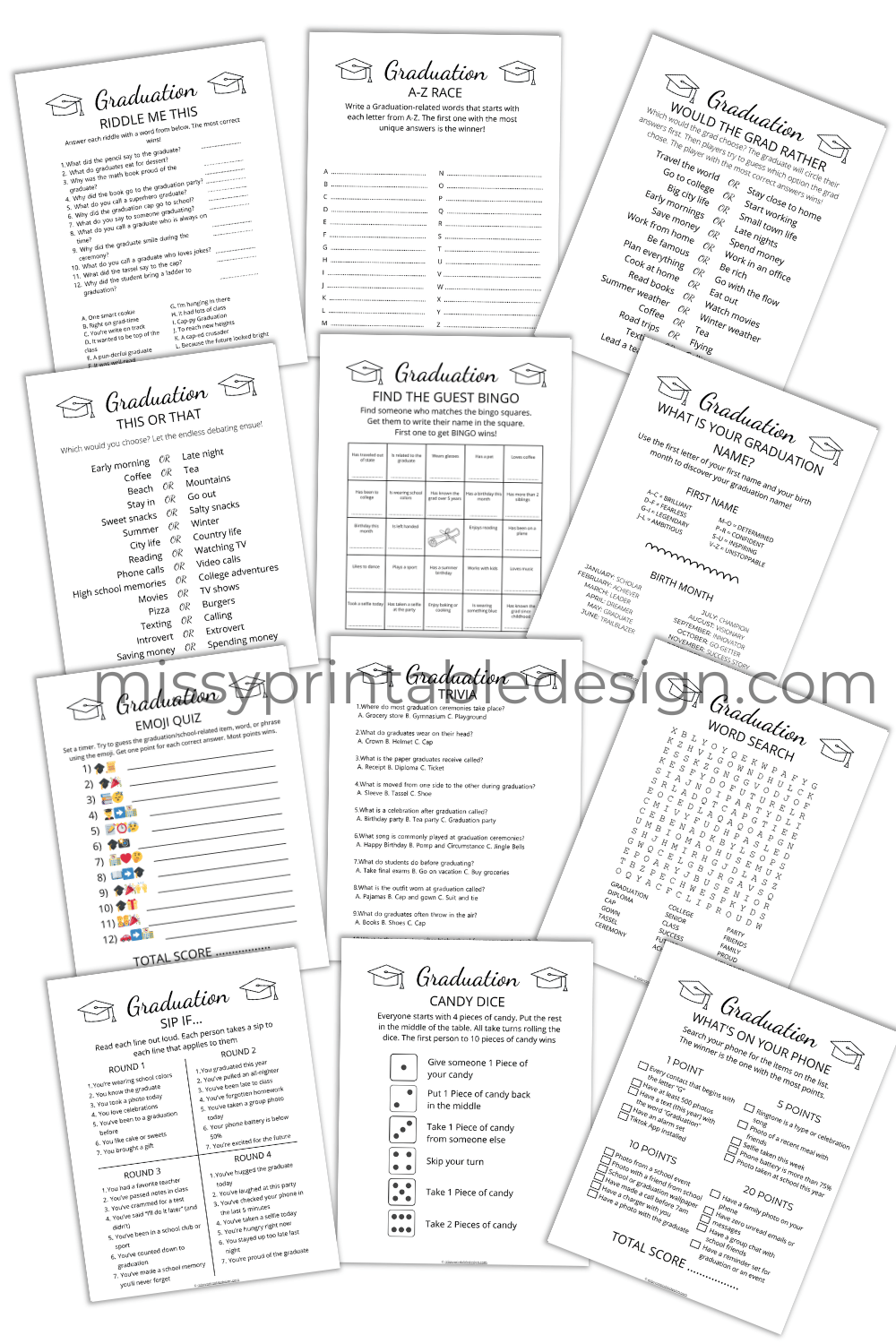 Graduation Party Games