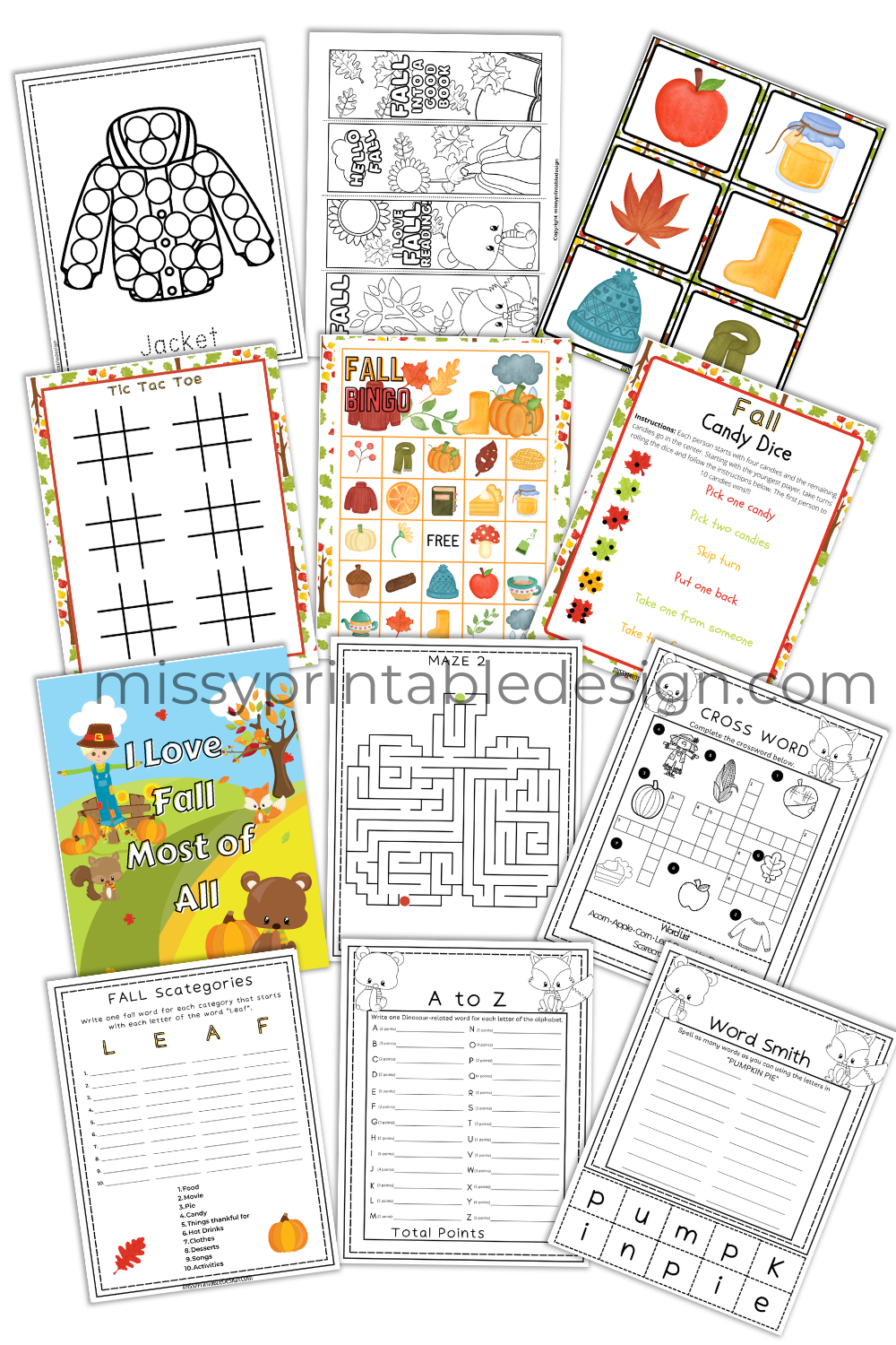 Fall Activity Pack for Kids