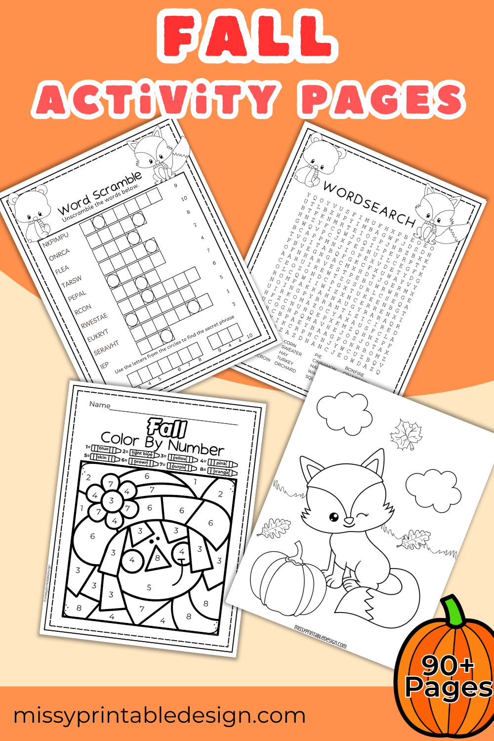 Fall Activity Pack for Kids