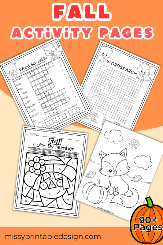 Fall Activity Pack for Kids