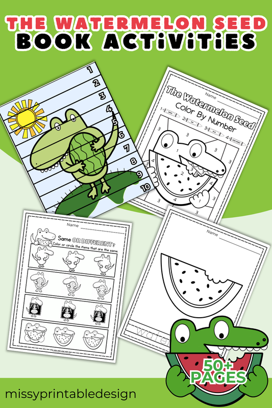 The Watermelon Seed Book Activities