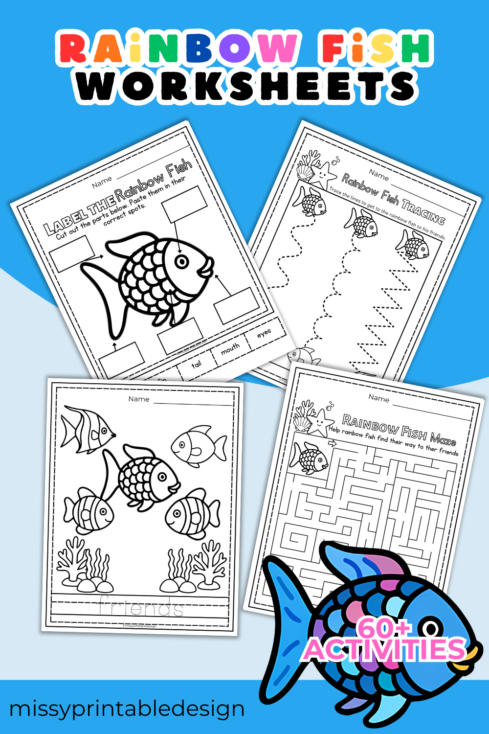 Rainbow Fish Activities Book Companion