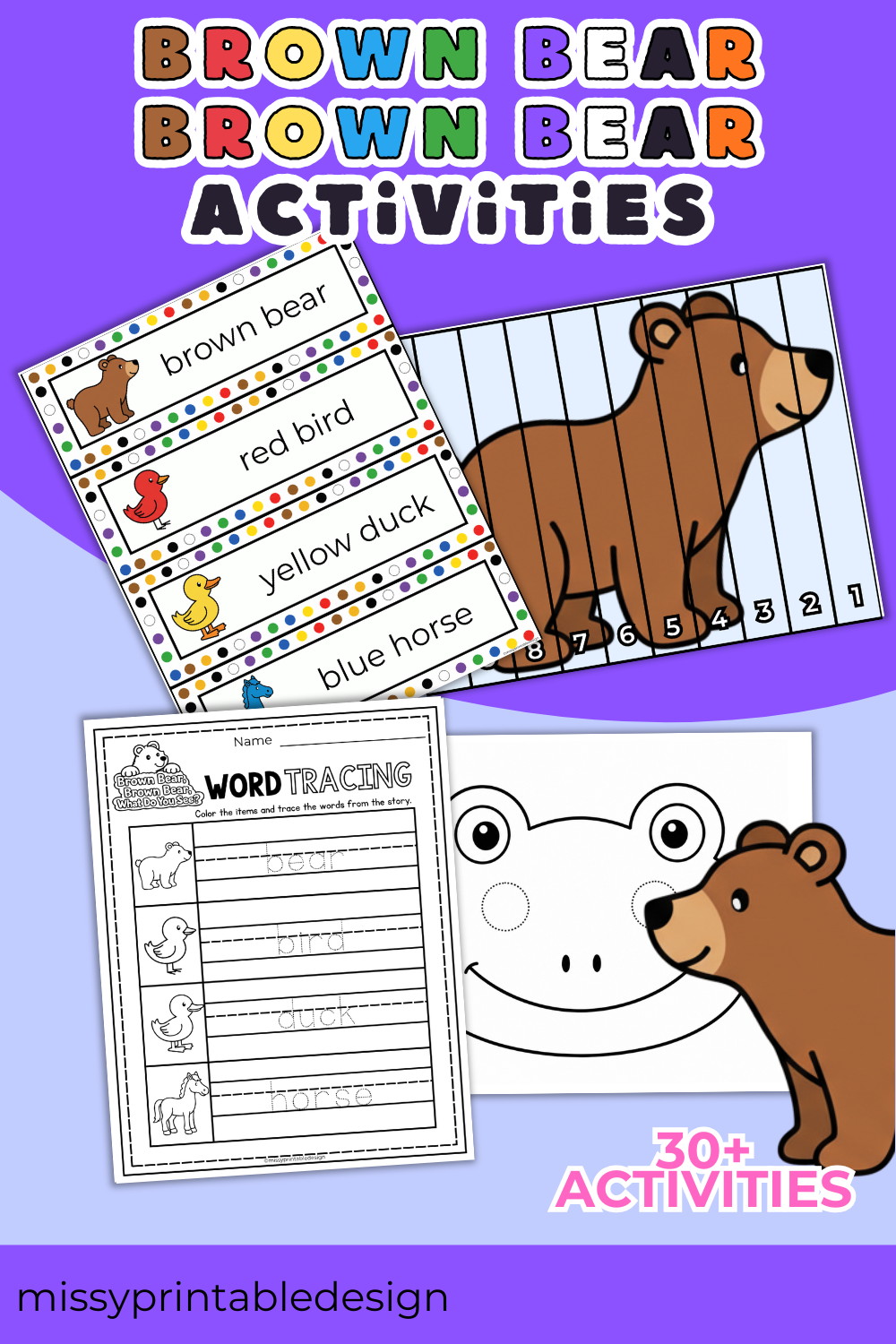 Printable Brown Bear Brown Bear Activities