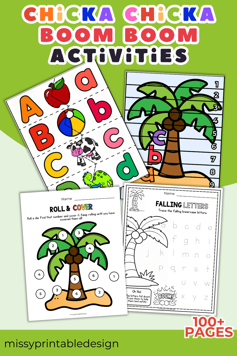 Printable Chicka Chicka Boom Boom Activities