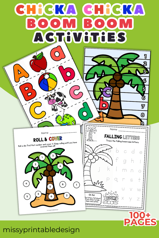Printable Chicka Chicka Boom Boom Activities