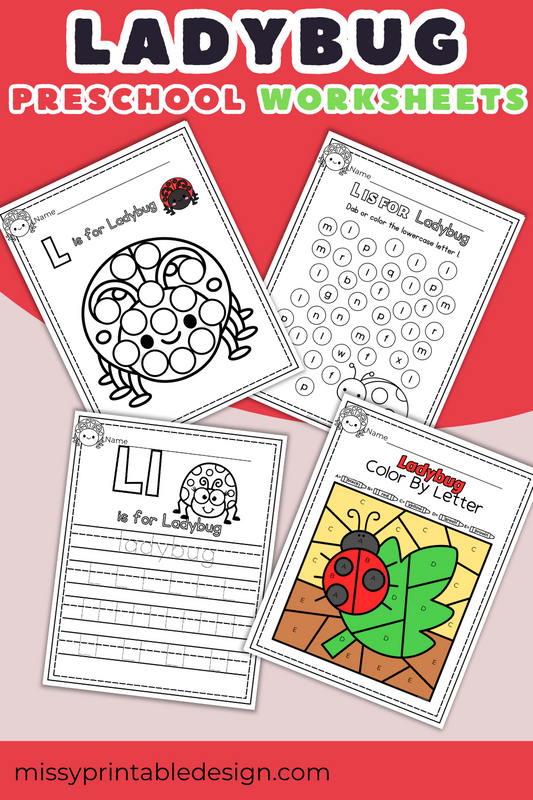 Ladybug Worksheets for Preschool