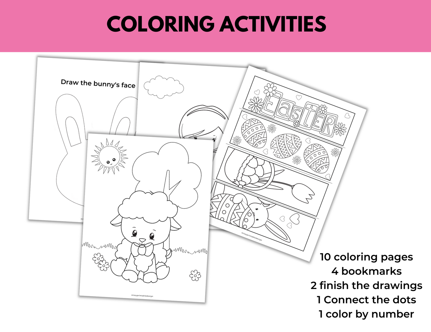 Easter Coloring and Activity Pages