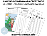 Camping Coloring and Activity Pages