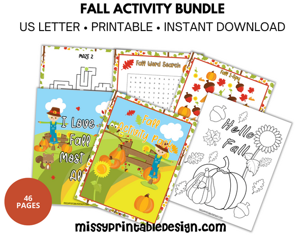 Fall Activity Pack for Kids