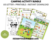 Camping Activity Pages for Kids