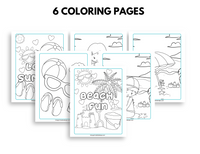Summer Coloring and Activity Pages
