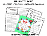 Alphabet Tracing Worksheets Book Printable