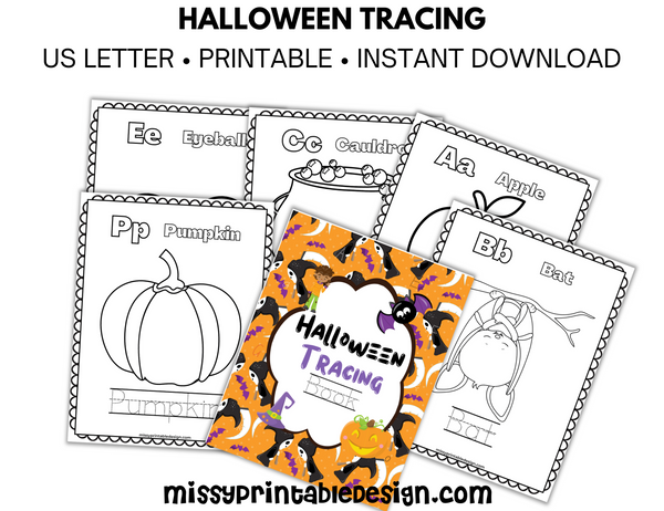 Halloween Tracing Book Printable