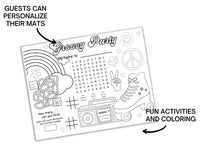 Groovy Party Paper Placemats