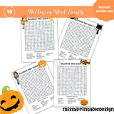 Halloween Word Search, Printable Halloween Word Find, Holiday Game, Halloween Games, Halloween Party Games, Word Search, Fun Halloween