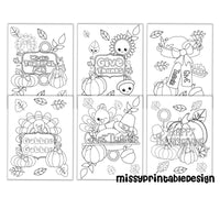 Thanksgiving Coloring Pages for Kids, Printable Thanksgiving Coloring Pages, School Activity, Kids Coloring Book, INSTANT DOWNLOAD