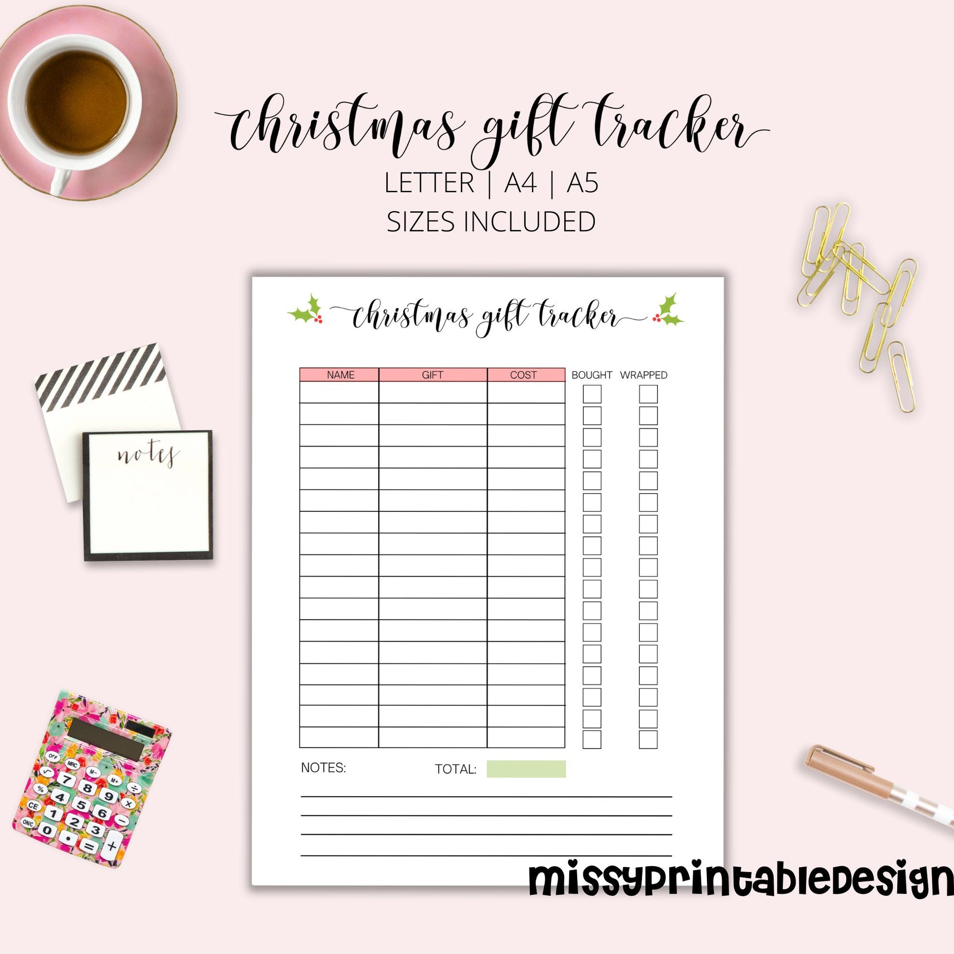 Christmas Gift Planner – Missy Printable Design, LLC christmas-gift-planner-missy-printable-design-llc